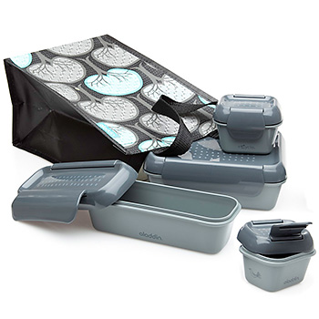 Recycled & Recyclable Bento Lunch Set - Chalkboard