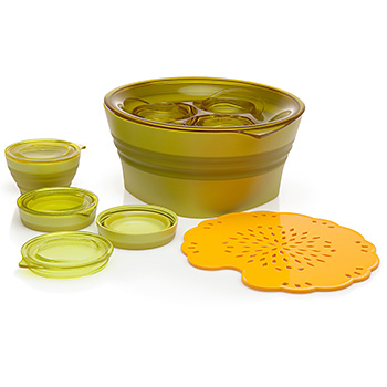 Collapsible Salad Set 72oz. | 3x4oz - Lettuce 