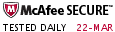 McAfee SECURE sites help keep you safe from identity theft, credit card fraud, spyware, spam, viruses and online scams